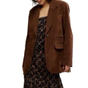 Free People Brown Blazer